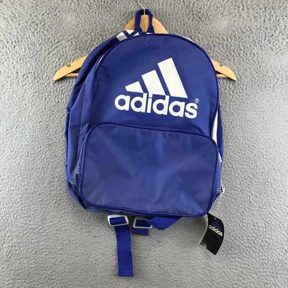 New Adidas Blue Backpack With Logo Design - Picture 1 of 15
